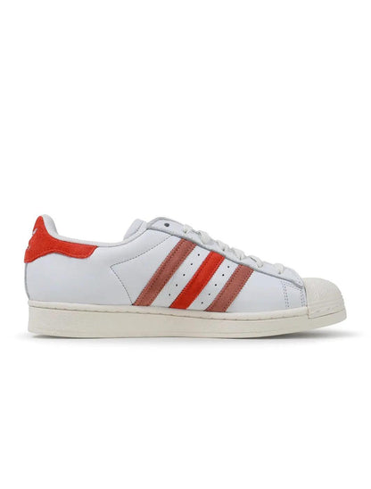 Adidas Mens Superstar - White/Red by Denim Exchange