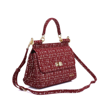 Lady Bag 3 - Printed Royal Red by Doshi FCSA