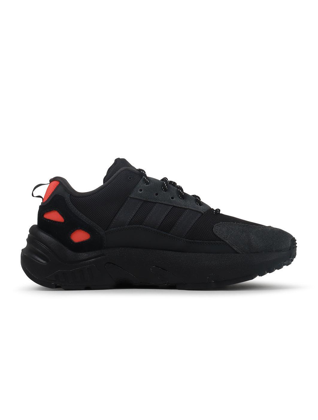 Adidas Mens Zx 22 Boost - Black Solar Red by Denim Exchange