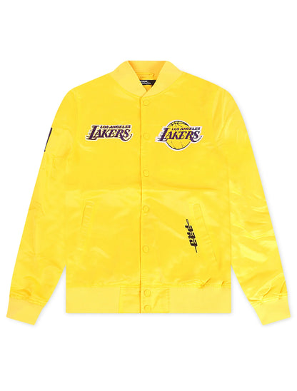 Pro Standard LA Lakers Souvenir Satin Jacket - Gold by Denim Exchange