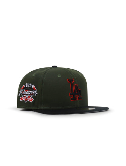 New Era 5950 La Dodgers 100Th Anniversary - Green/Black by Denim Exchange