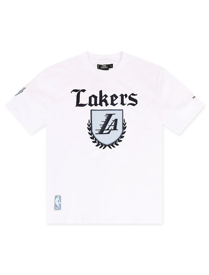 Pro Standard LA Lakers Country Club Tee - White by Denim Exchange