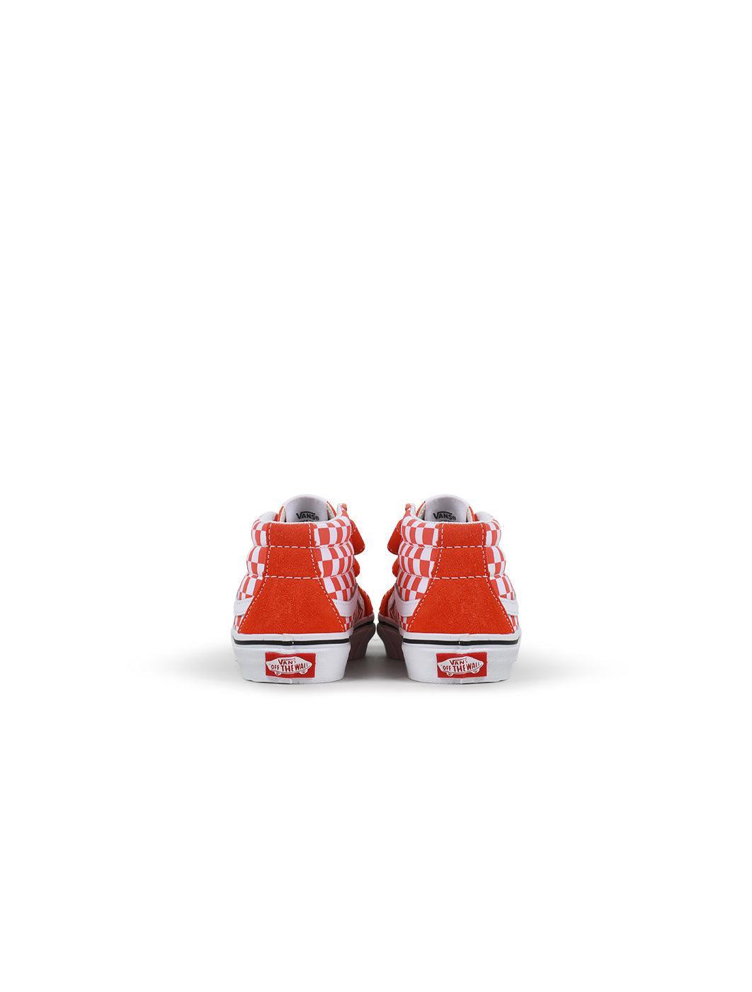 Vans (PS) Sk8-Mid Reissue V - Checkerboard Orange by Denim Exchange