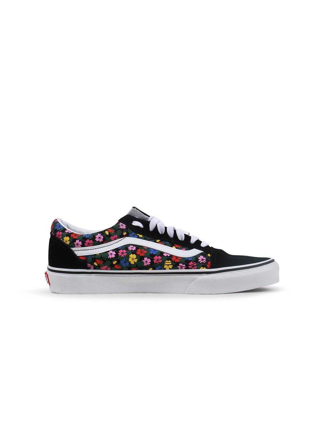 Vans Big Kids Old Skool - Floral Black by Denim Exchange