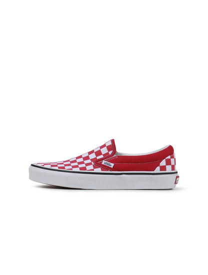 Vans Big Kids Classic Slip On - Checkerboard Red by Denim Exchange