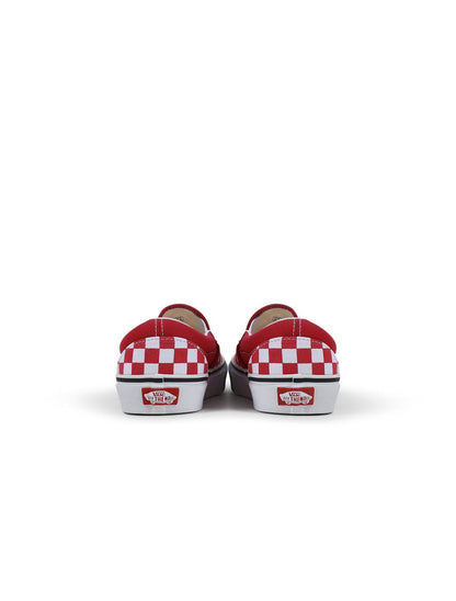 Vans Big Kids Classic Slip On - Checkerboard Red by Denim Exchange