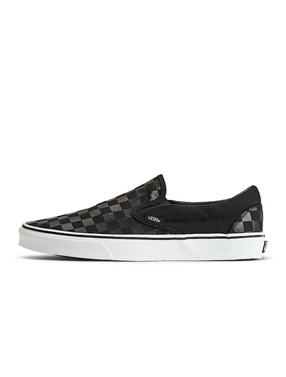 Vans Mens Checkerboard Slip-On - Black by Denim Exchange