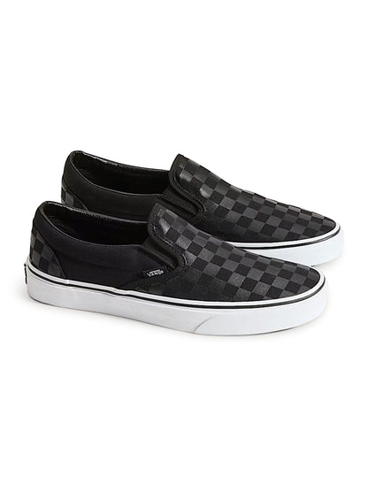 Vans Mens Checkerboard Slip-On - Black by Denim Exchange