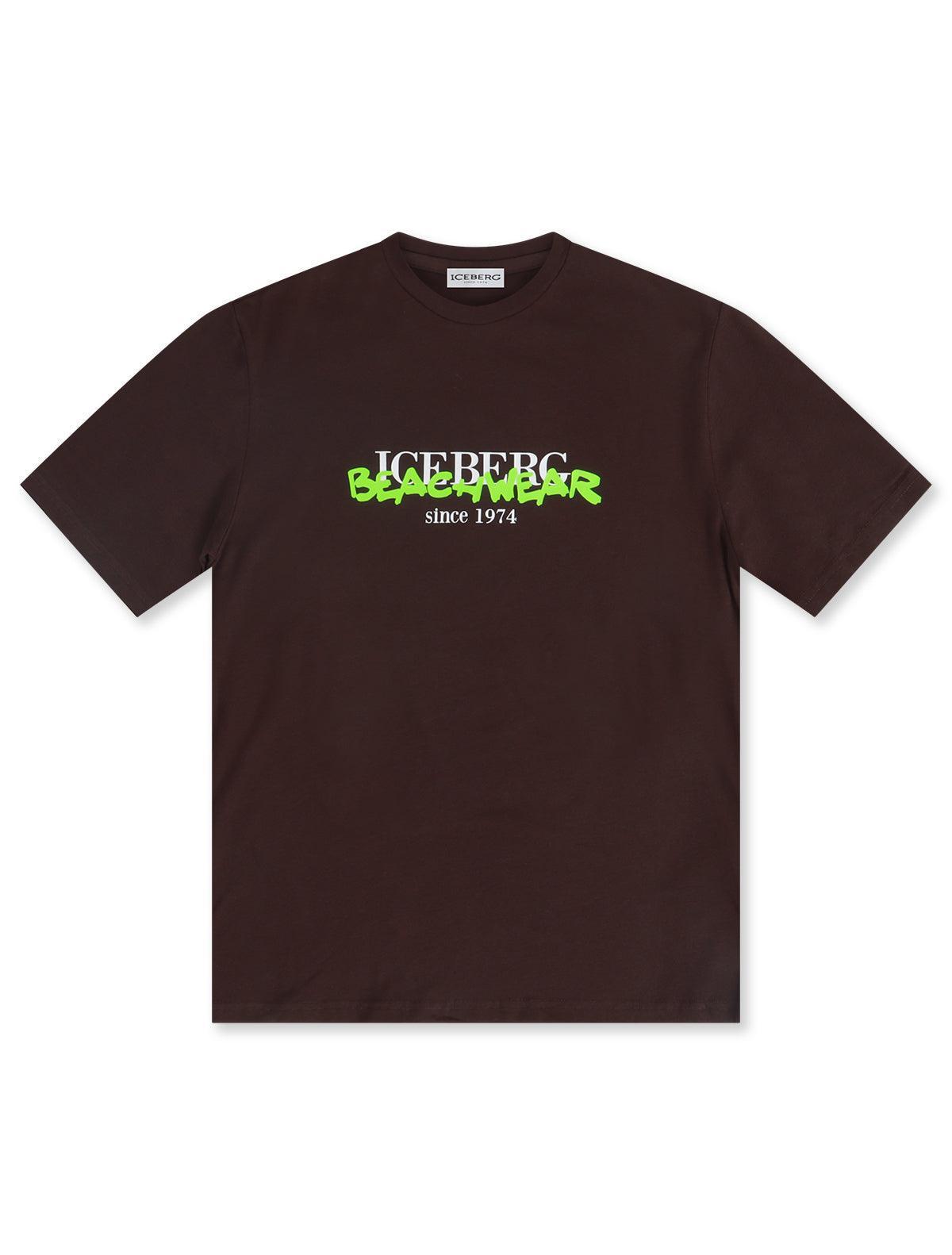 Iceberg Beachwear Tee - Brown by Denim Exchange