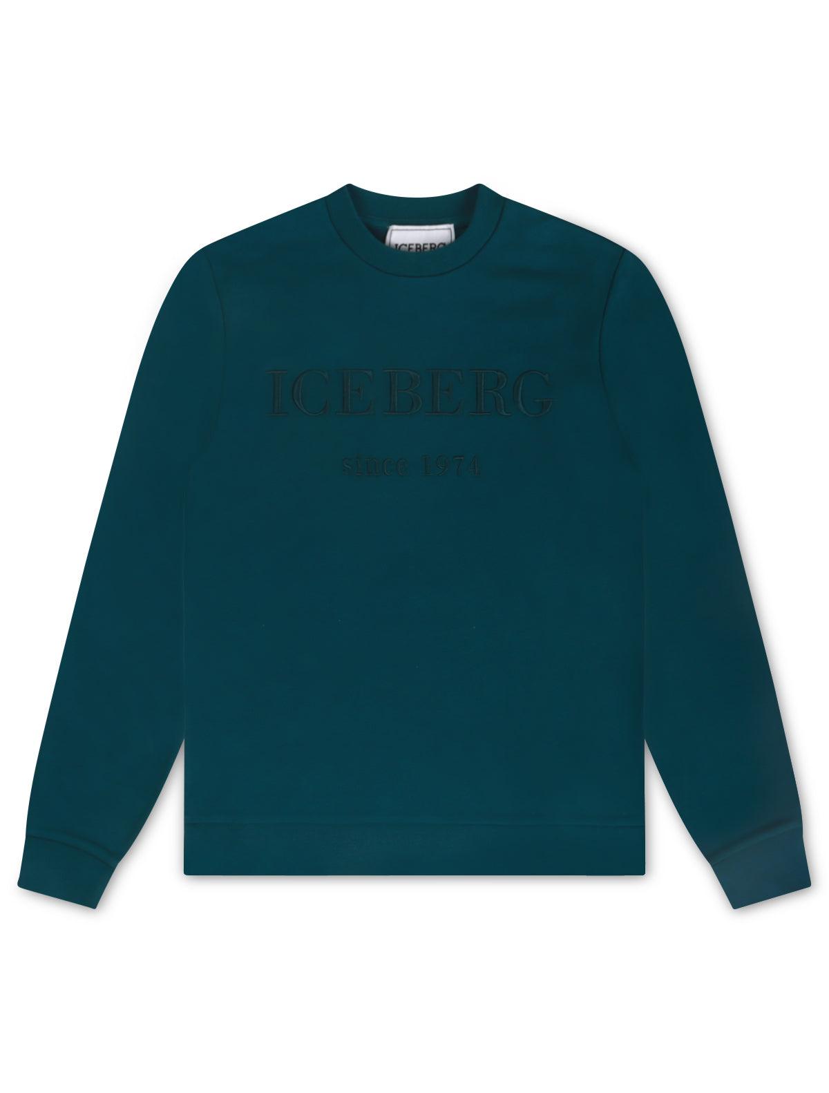 Iceberg Institutional Logo Sweatshirt - Bluette by Denim Exchange