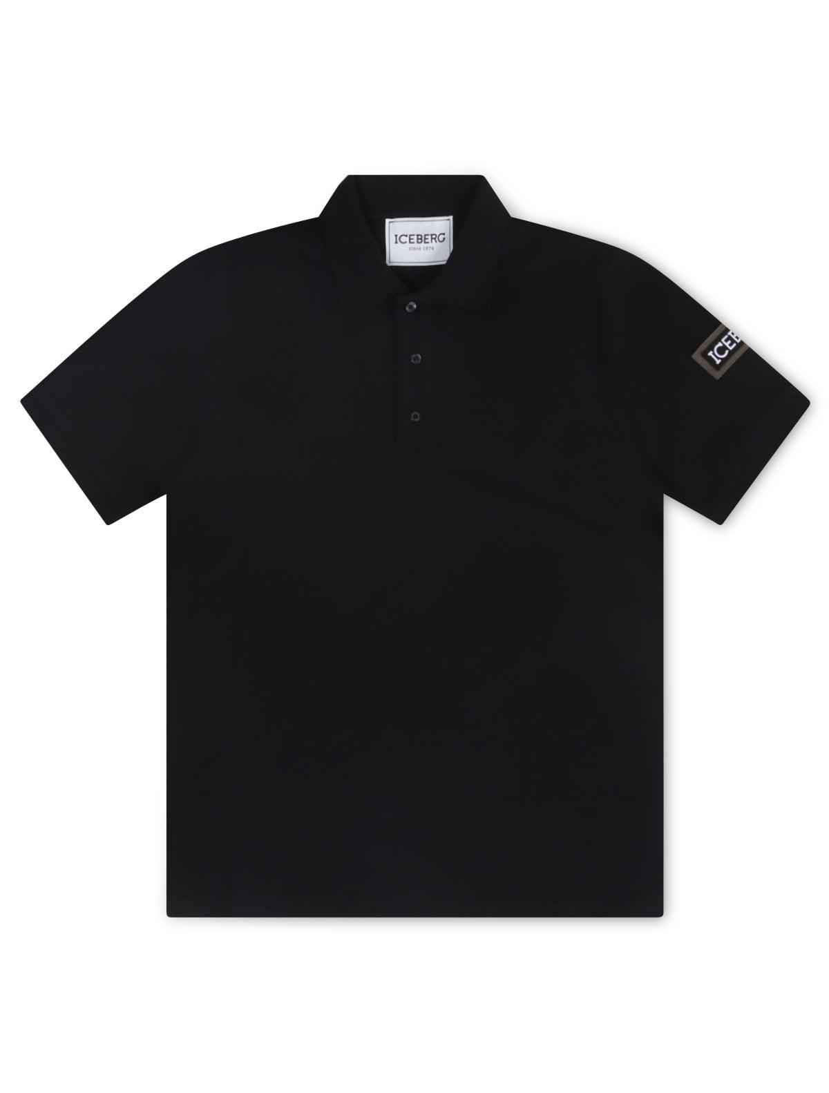 Iceberg Logo Polo - Black by Denim Exchange