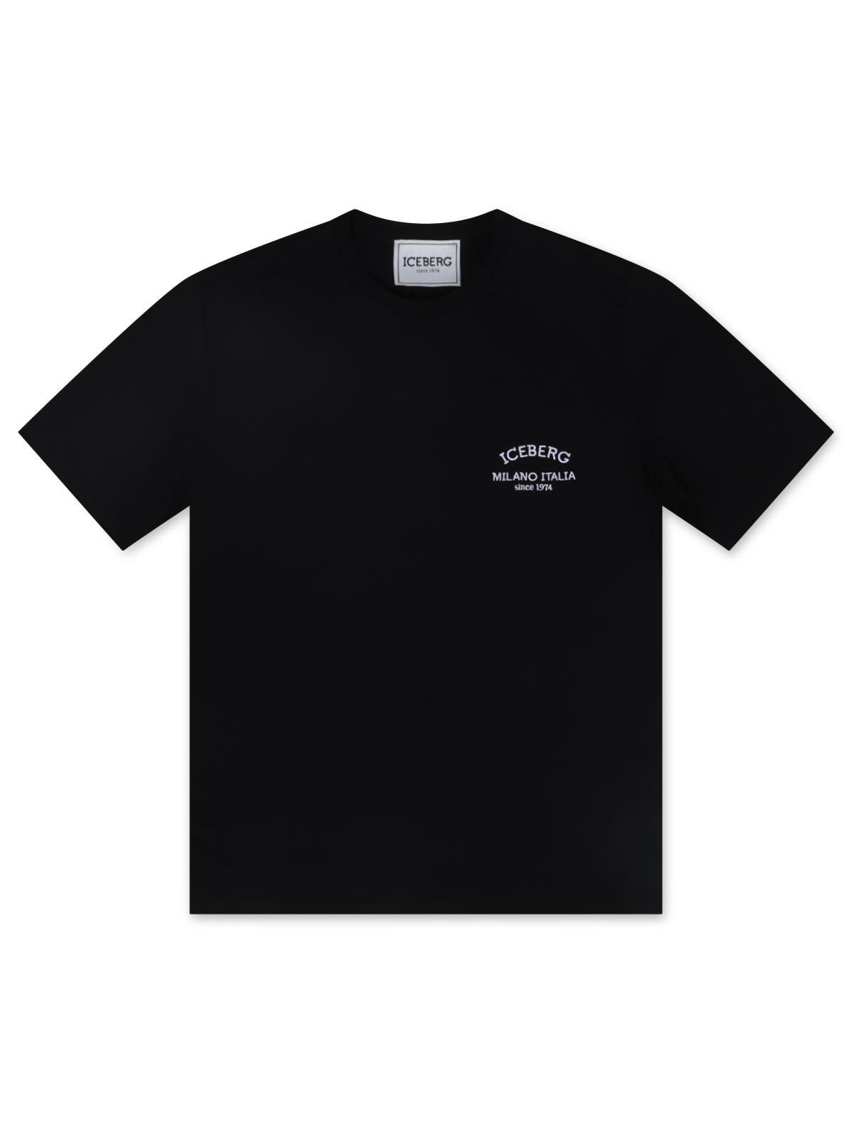 Iceberg Institutional Logo Tee- Black by Denim Exchange