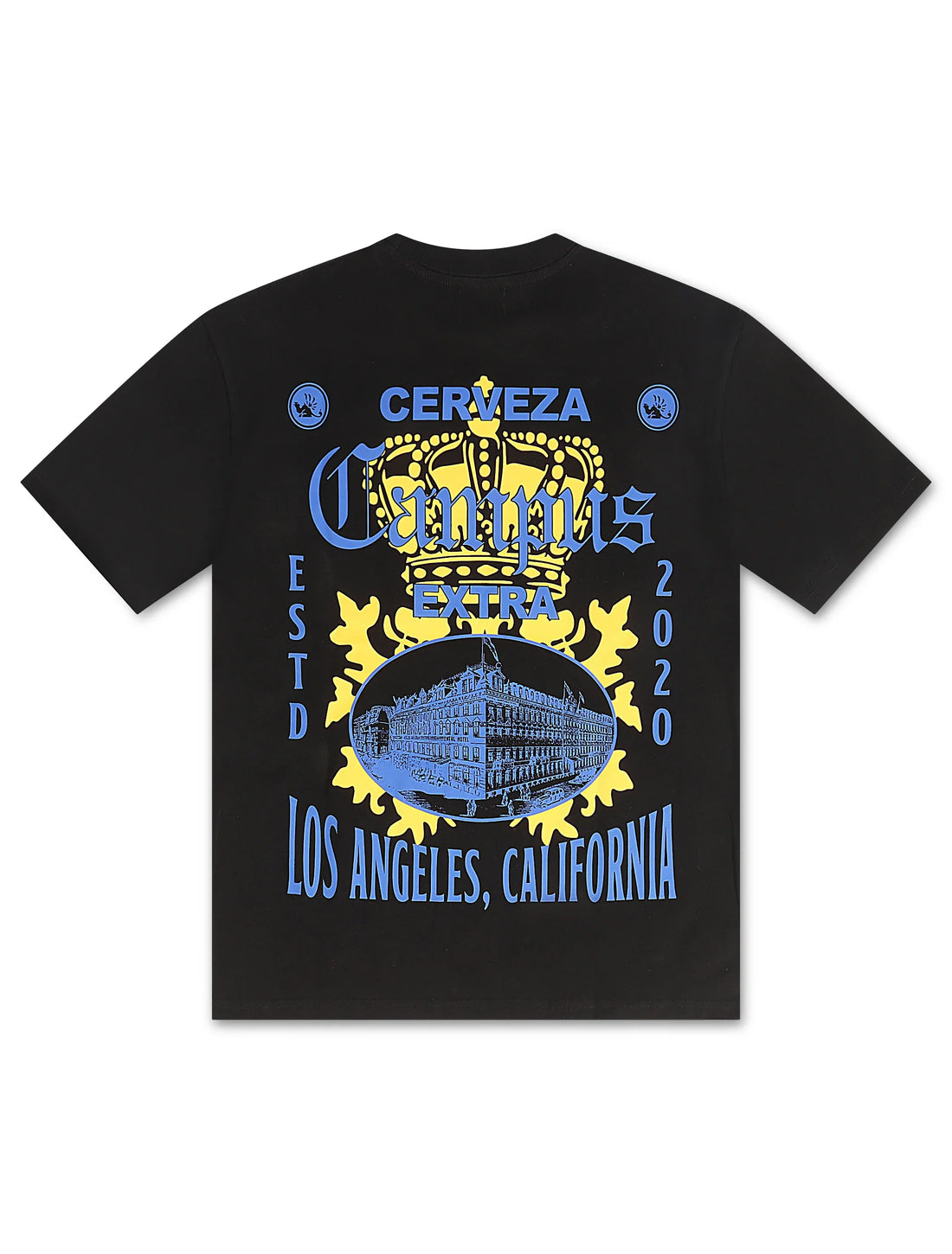 Campus La Via Cropped Tee - Black by Denim Exchange