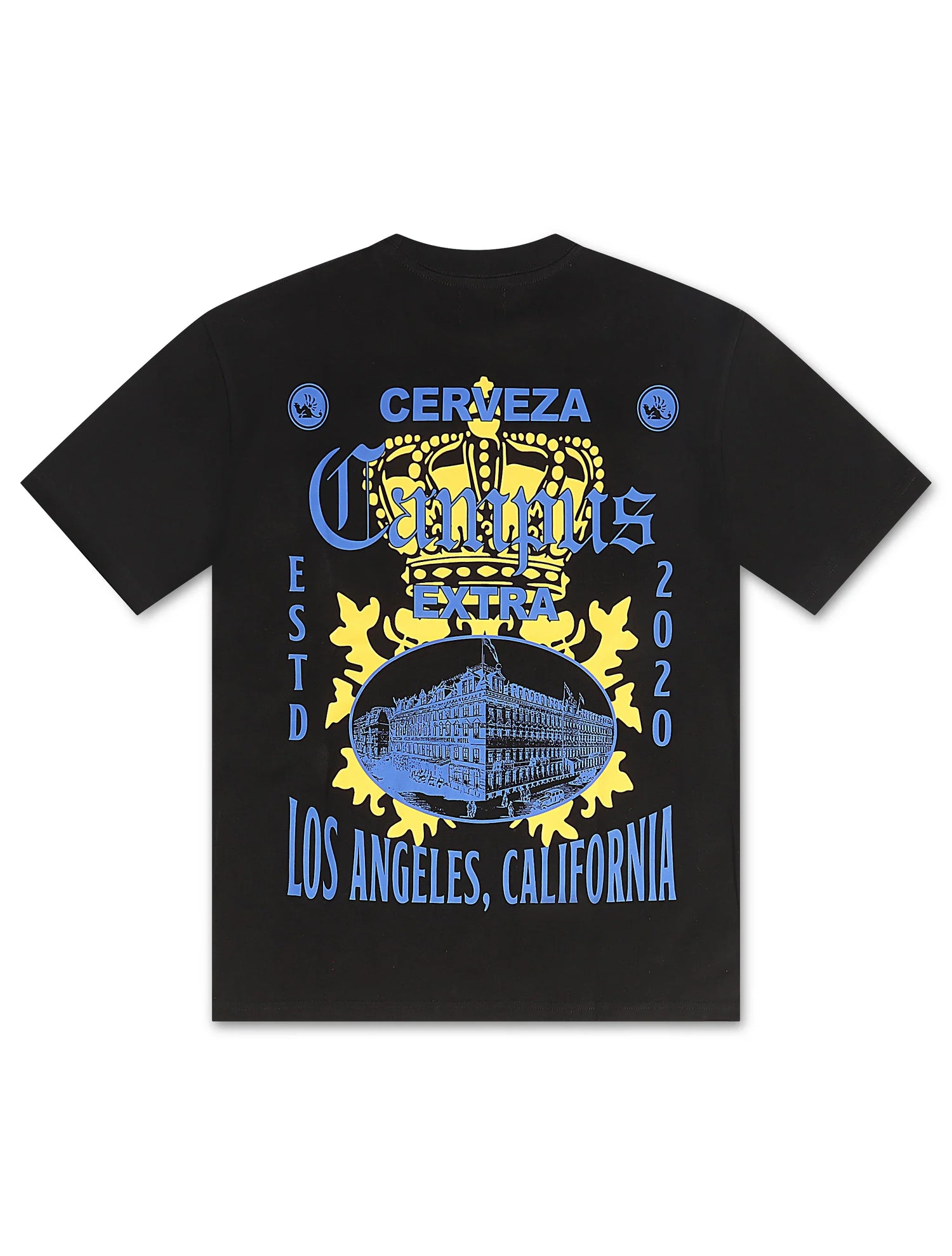 Campus La Via Cropped Tee - Black by Denim Exchange