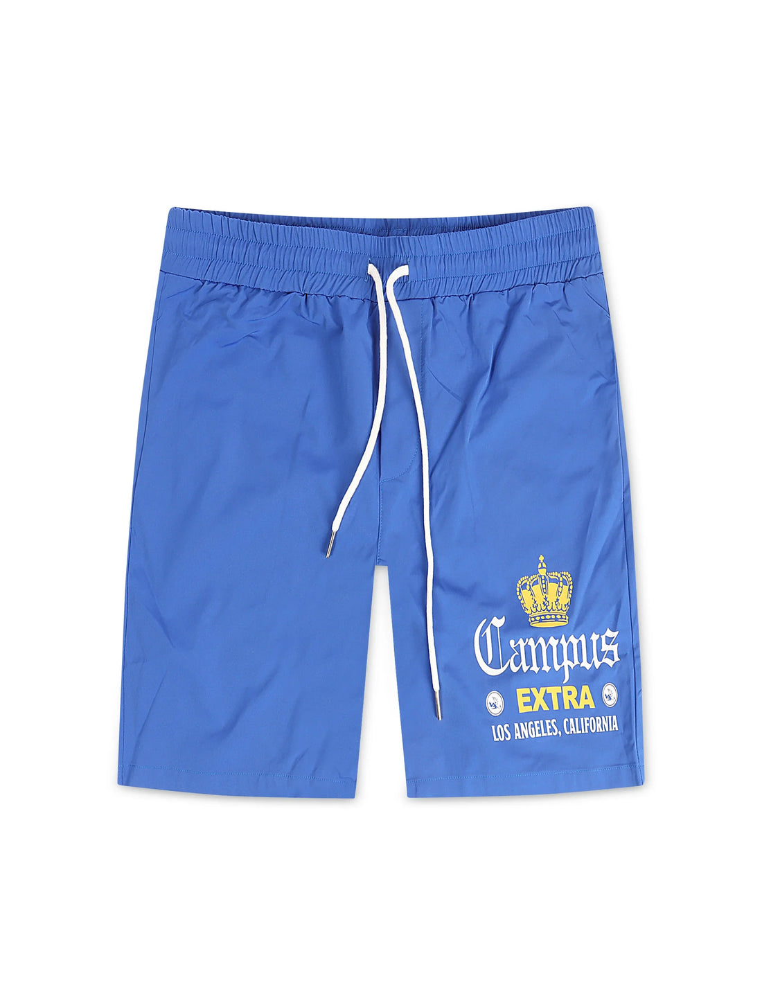 Campus La Via Cropped Nylon Shorts - Blue by Denim Exchange