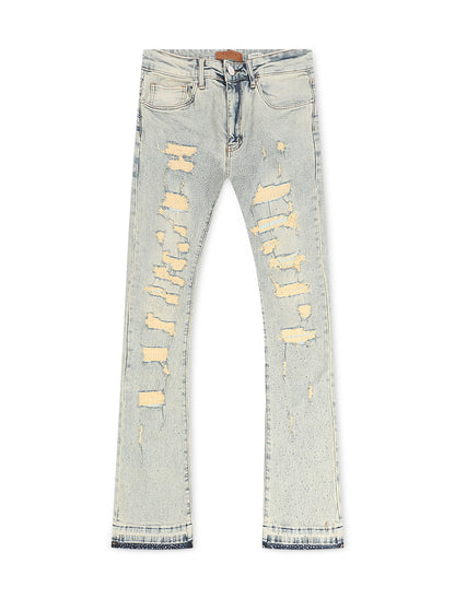 Waimea Flex Rhinestone Stacked Fit Jeans - Vintage Wash by Denim Exchange
