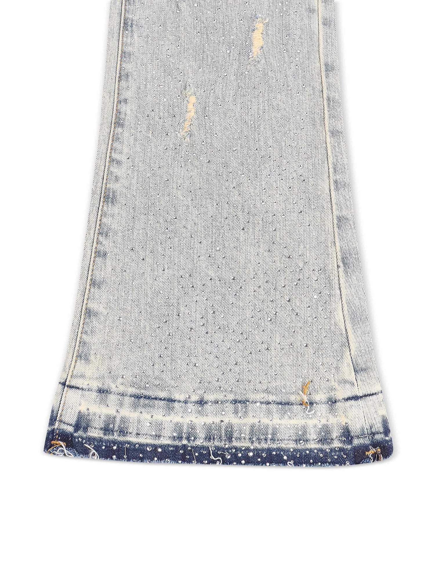 Waimea Flex Rhinestone Stacked Fit Jeans - Vintage Wash by Denim Exchange