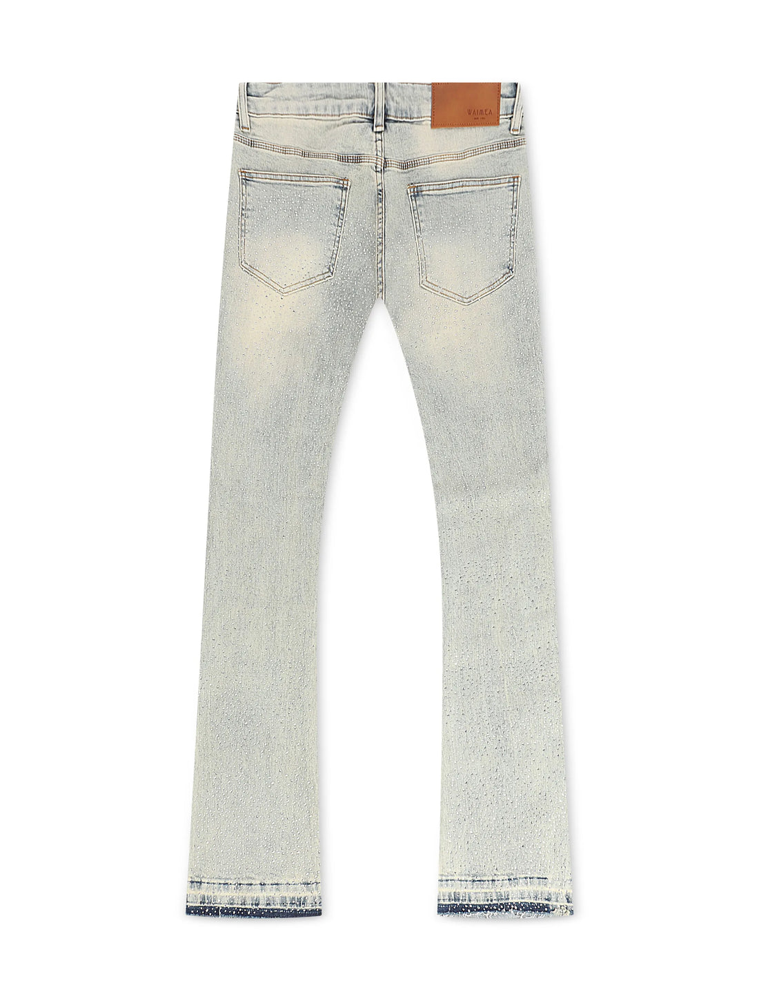 Waimea Flex Rhinestone Stacked Fit Jeans - Vintage Wash by Denim Exchange