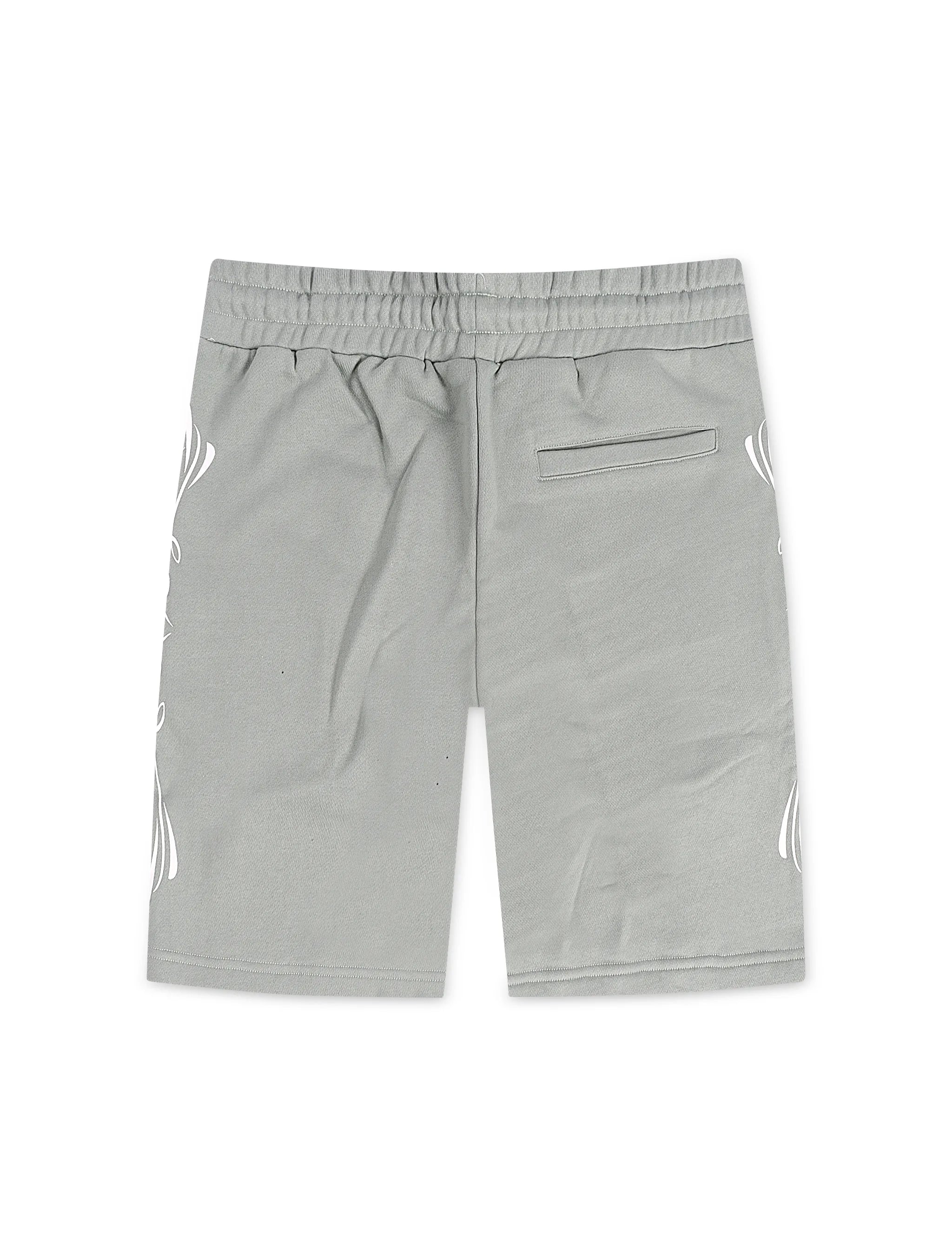 Campus Chrome Fleece Shorts - Green by Denim Exchange