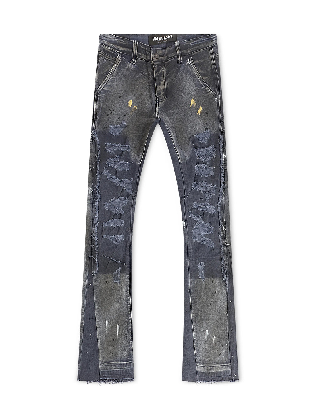 Valabasas Stellar Night Stacked Jeans - Dark Blue by Denim Exchange