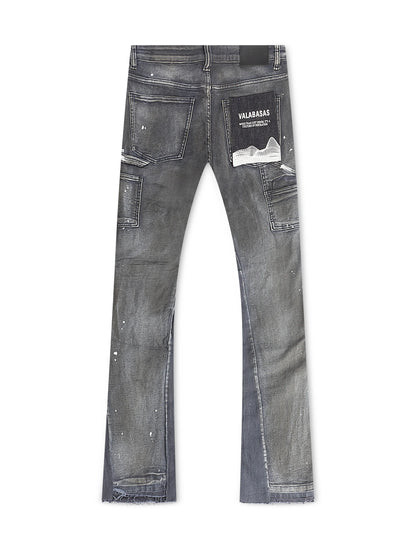 Valabasas Stellar Night Stacked Jeans - Dark Blue by Denim Exchange