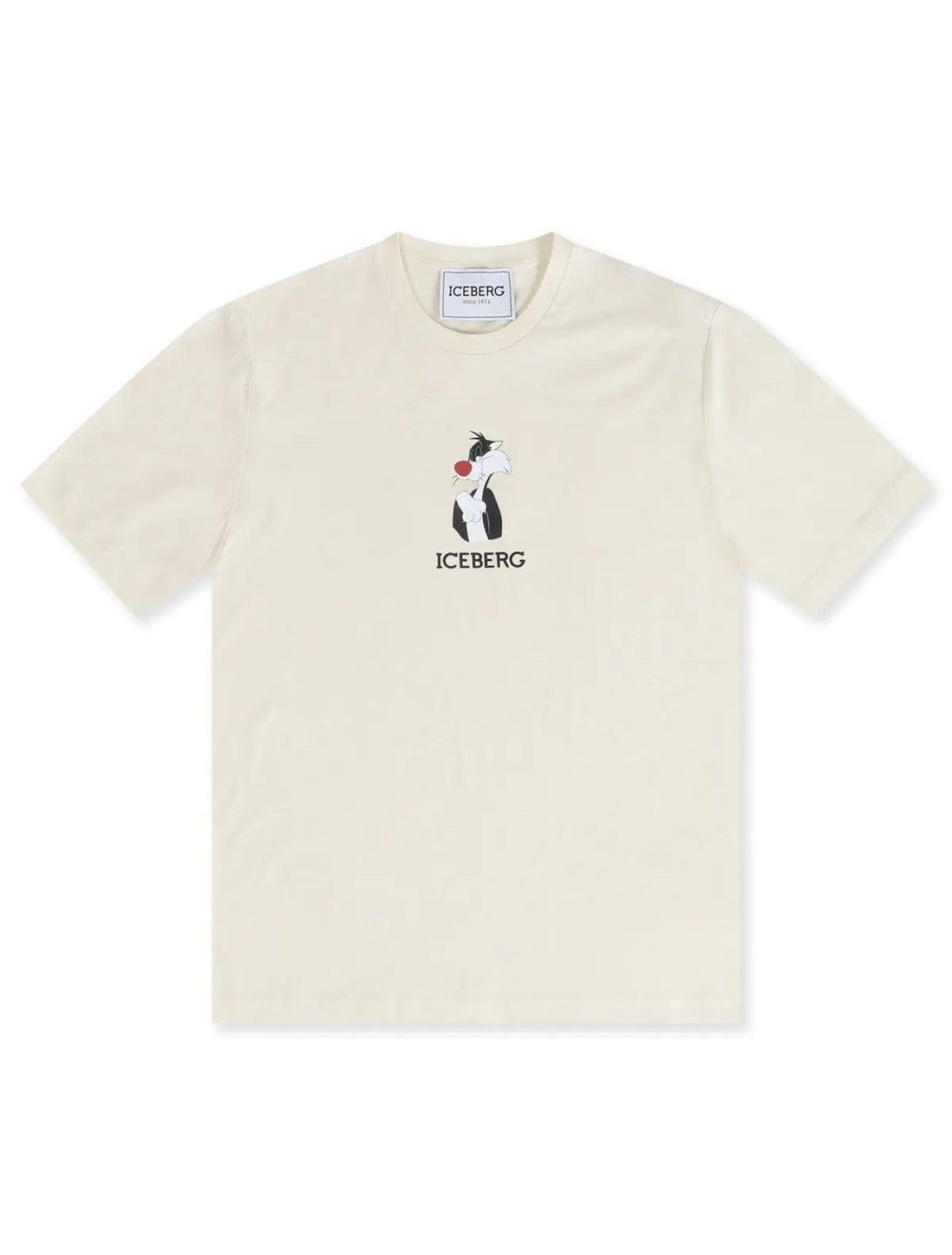 Iceberg Sylvester The Cat Tee - Cream by Denim Exchange