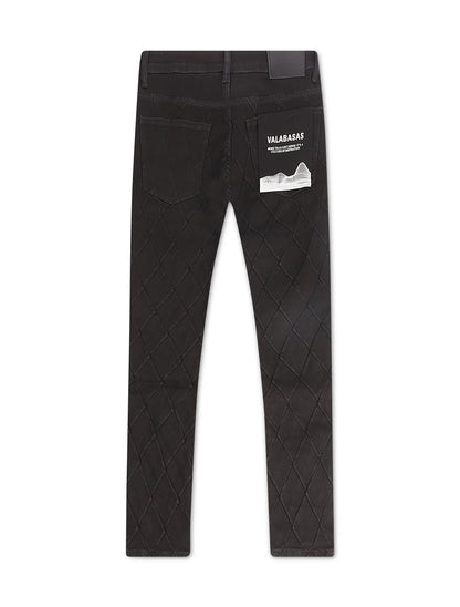Valabasas Drift Skinny Jeans - Jet Black by Denim Exchange