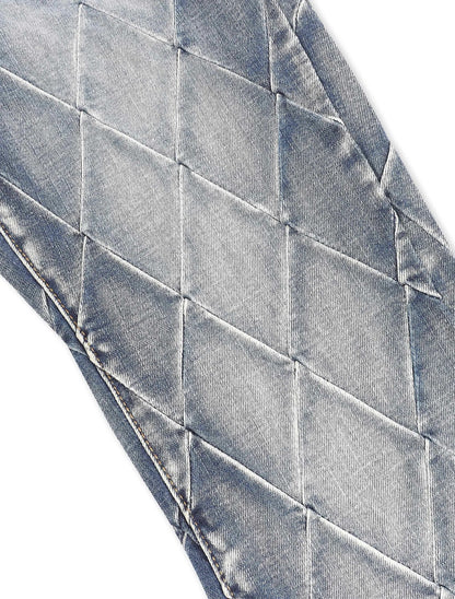 Valabasas Tire Stacked Jeans - Blue Washed by Denim Exchange