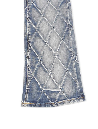Valabasas Tire Stacked Jeans - Blue Washed by Denim Exchange