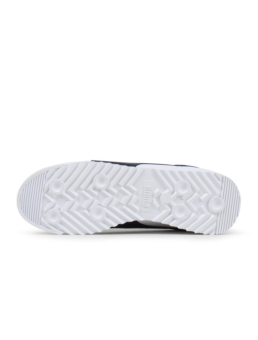 Puma Mens Roma Basic - White/Navy by Denim Exchange