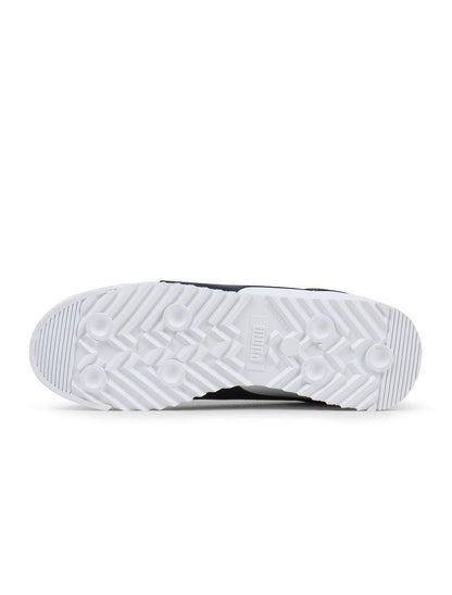 Puma Mens Roma Basic - White/Navy by Denim Exchange