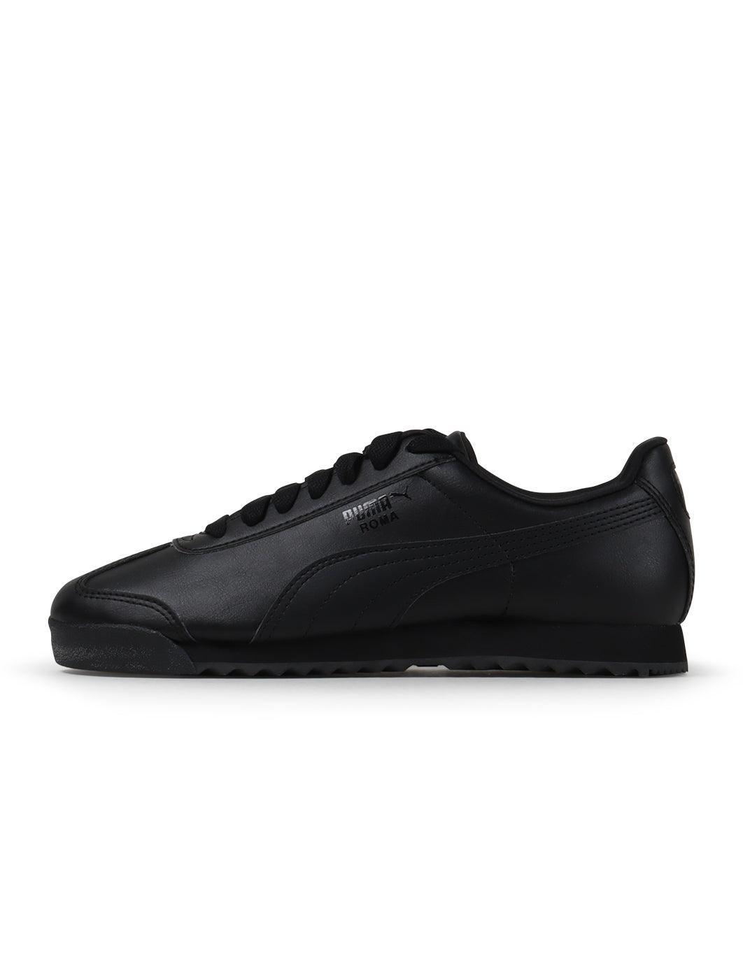 Puma Mens Roma Basic - Black/Black by Denim Exchange