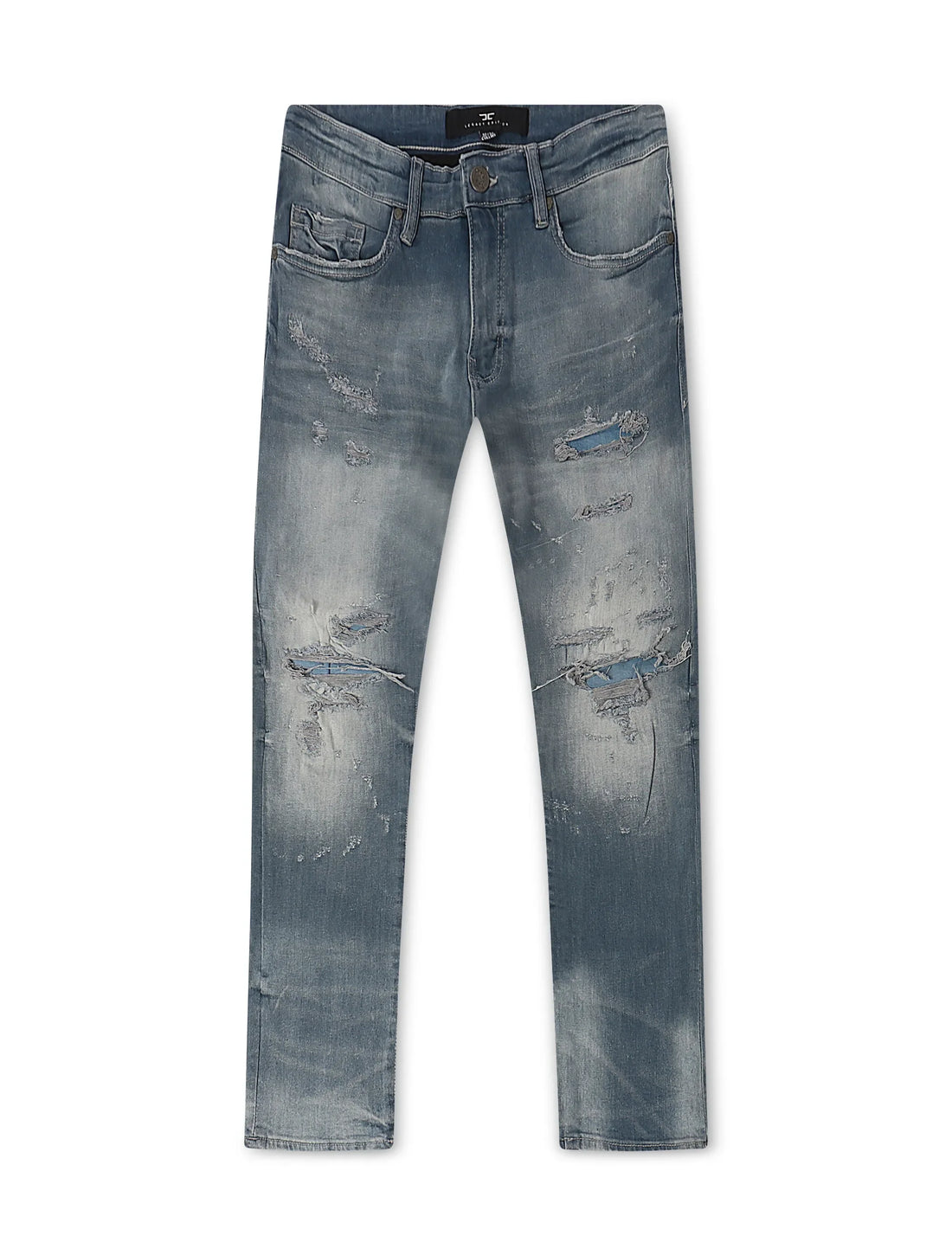 Jordan Craig Heart Break Straight Leg Jeans - Seastorm by Denim Exchange