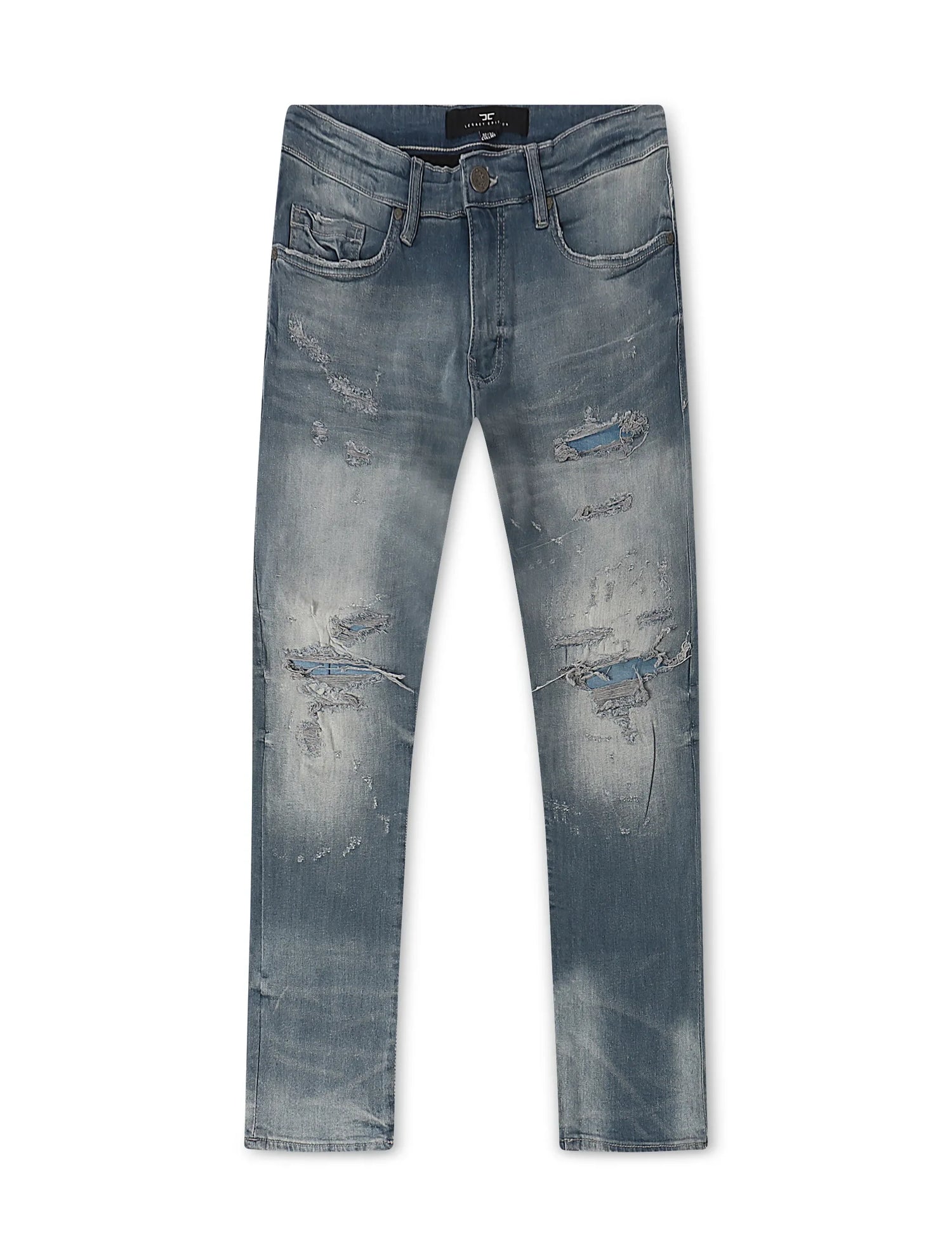 Jordan Craig Heart Break Straight Leg Jeans - Seastorm by Denim Exchange