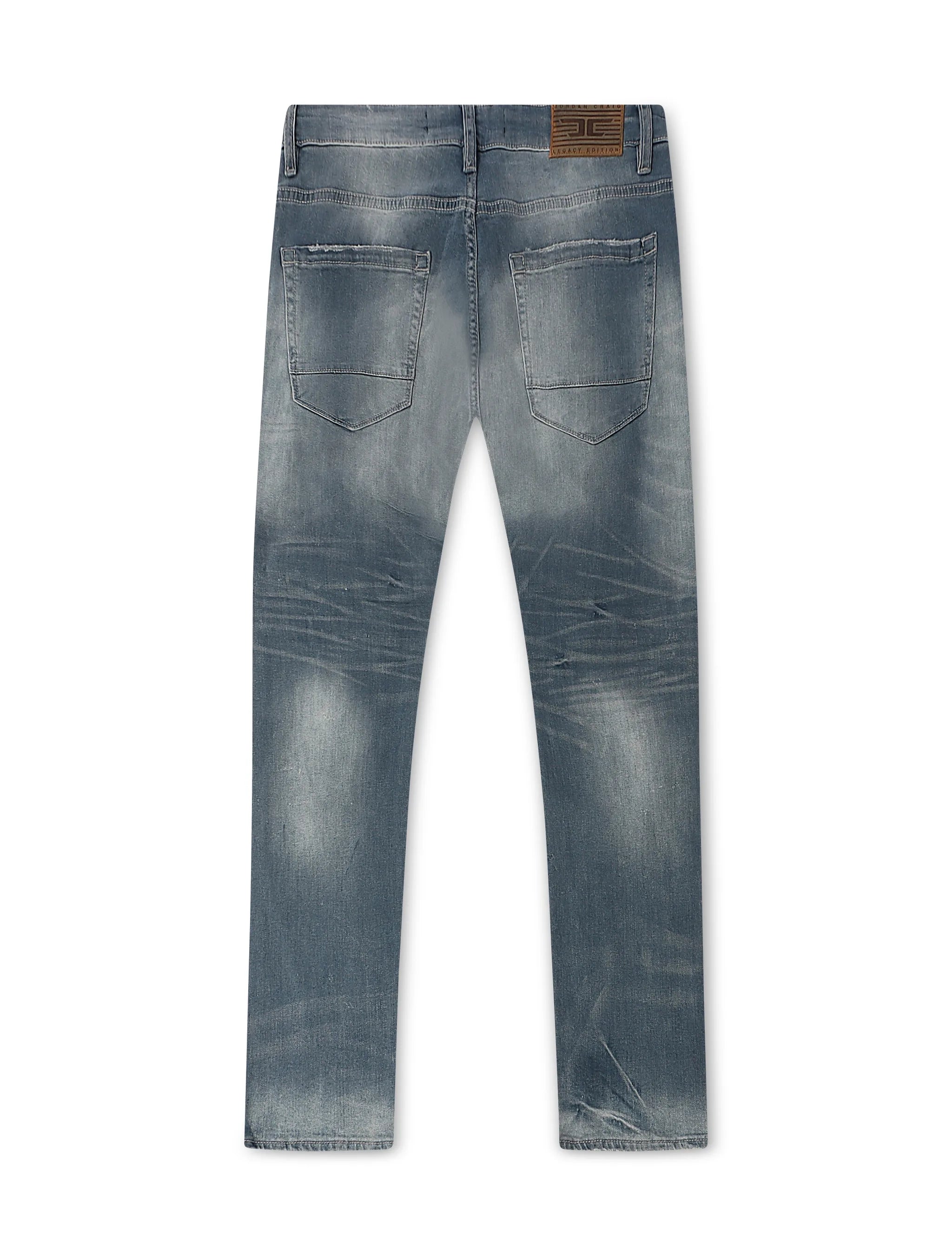Jordan Craig Heart Break Straight Leg Jeans - Seastorm by Denim Exchange
