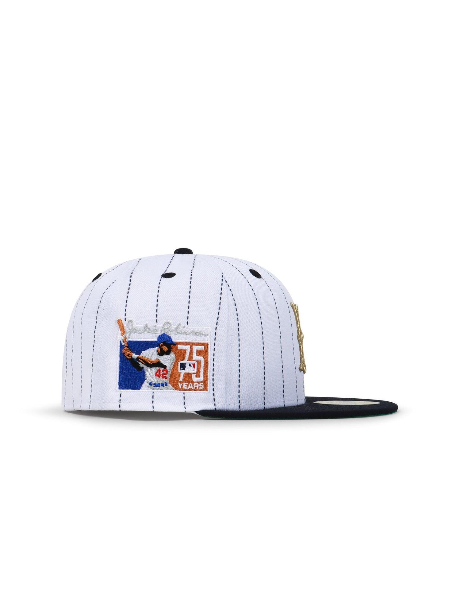 New Era 5950 Brooklyn Dodgers Jackie Robinson Hat - Stripe White by Denim Exchange