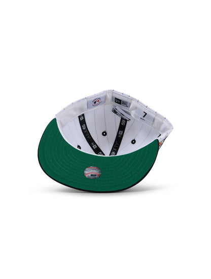 New Era 5950 Brooklyn Dodgers Jackie Robinson Hat - Stripe White by Denim Exchange