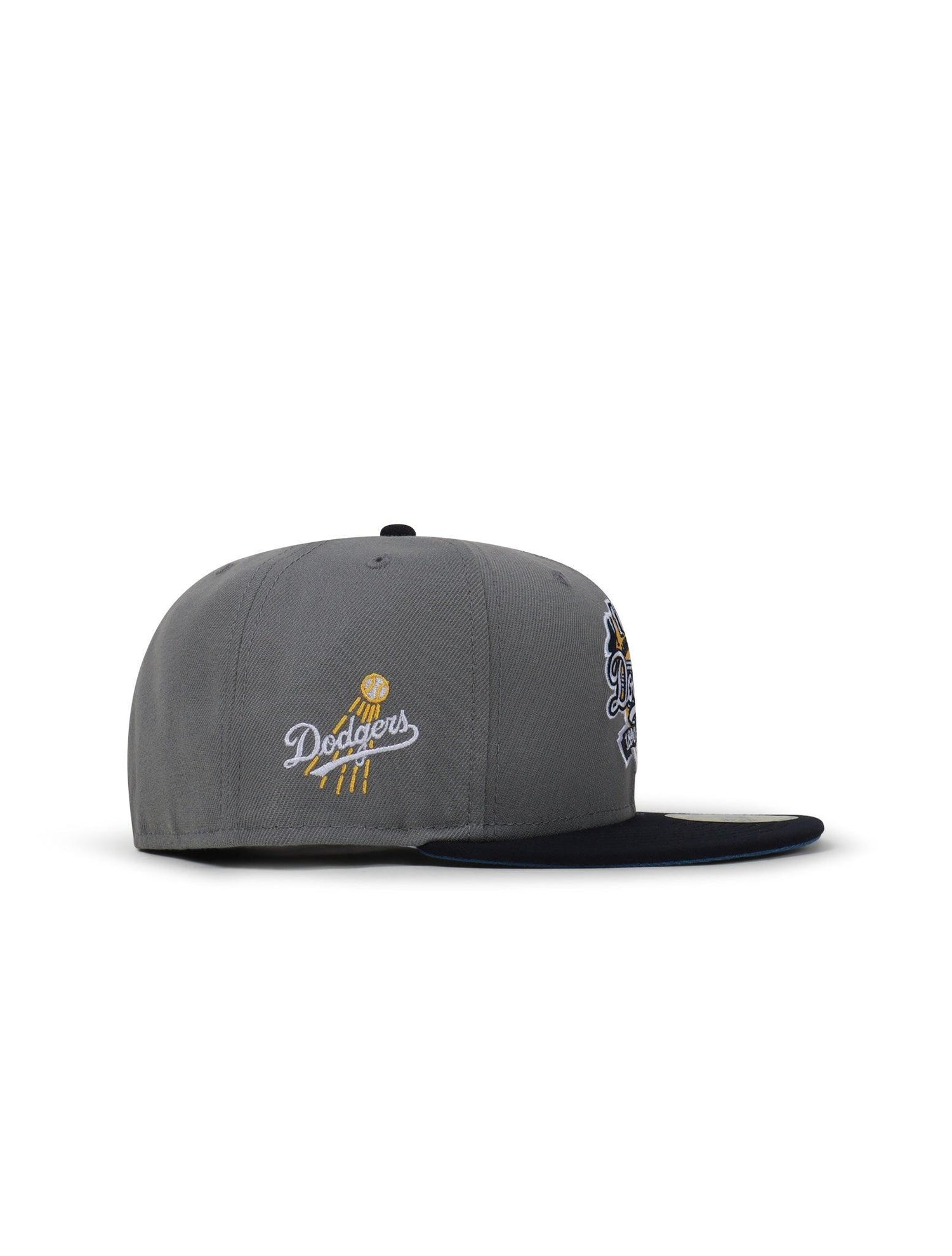 New Era 5950 Dodgers 100Th Anniversary Hat - Misty Morning/Navy by Denim Exchange