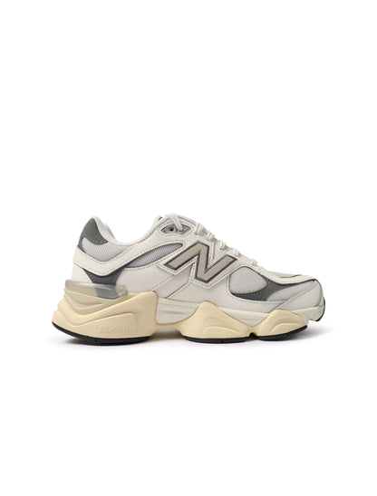 New Balance Big Kids 9060 Lifestyle Shoes - White/Grey by Denim Exchange