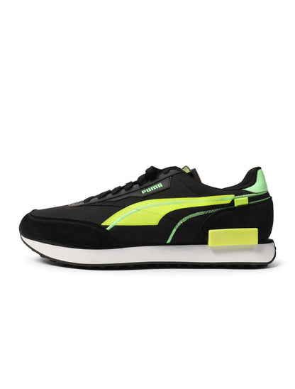 Puma Future Rider Twofold - Black/Yellow by Denim Exchange
