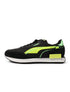 Puma Future Rider Twofold - Black/Yellow by Denim Exchange