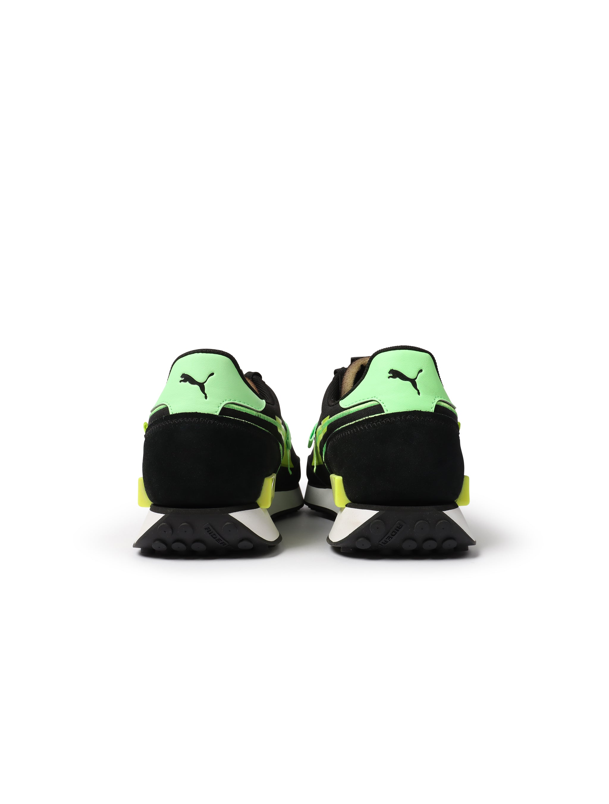 Puma Future Rider Twofold - Black/Yellow by Denim Exchange