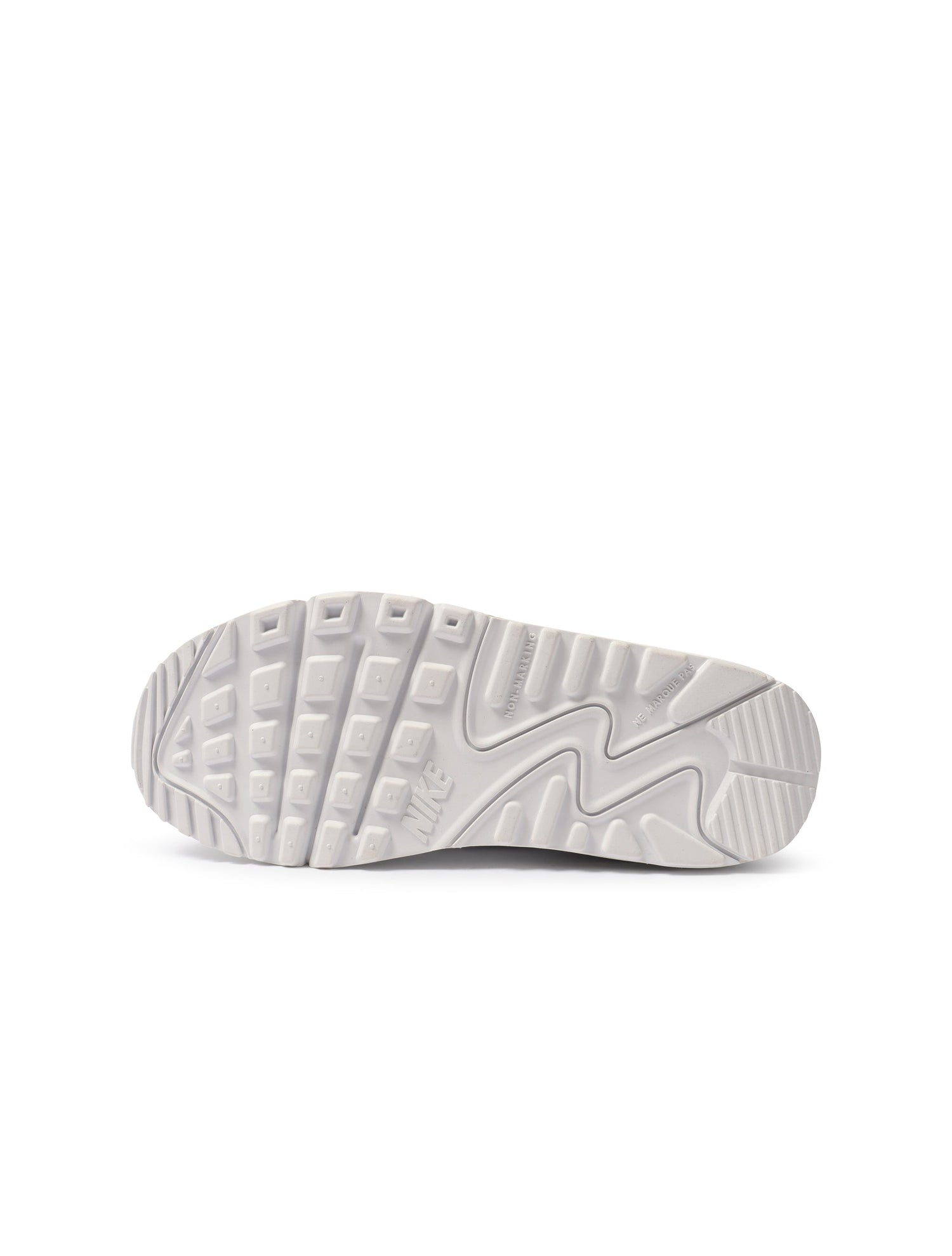 Nike Big Kids Airmax 90 LTR - White/White by Denim Exchange