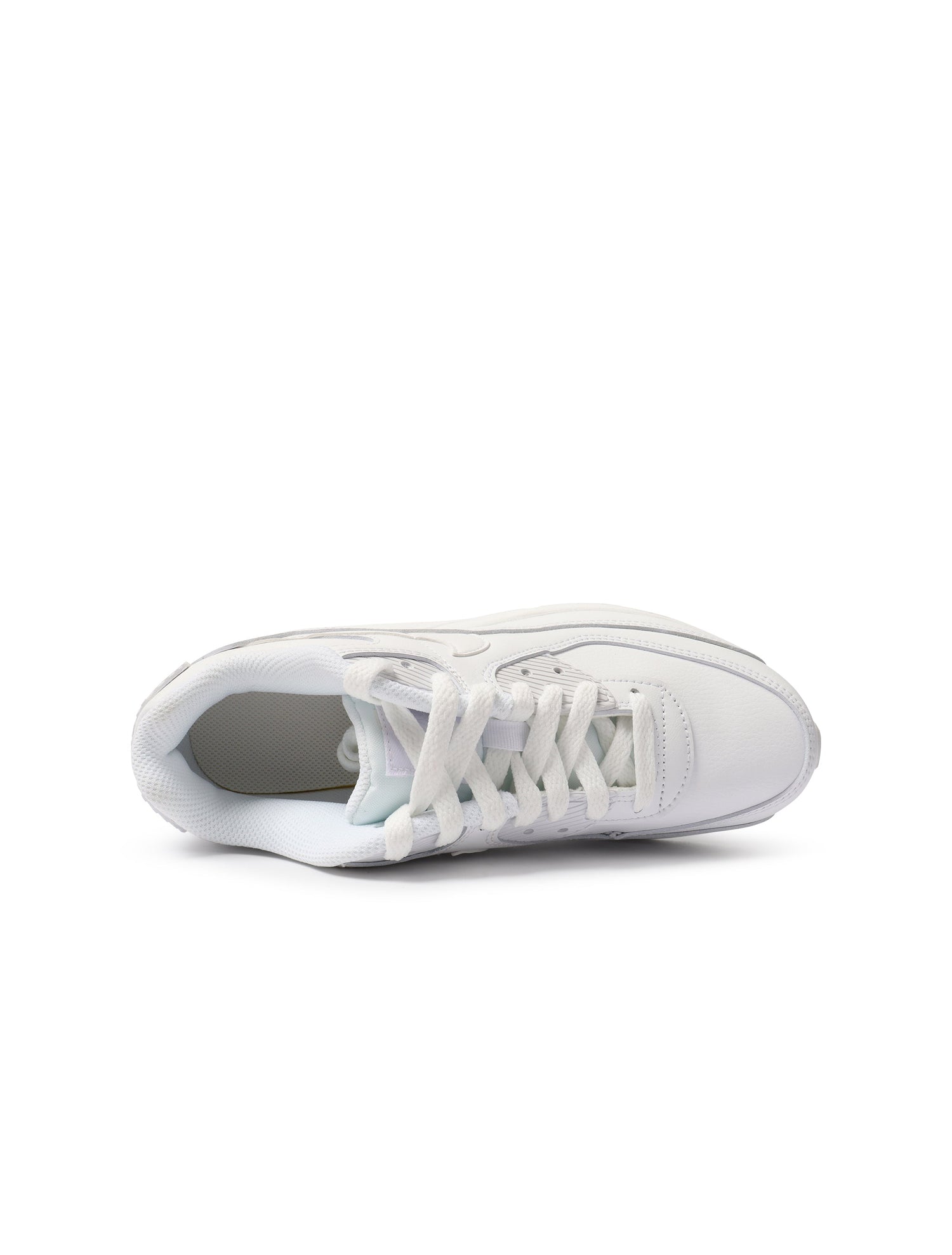 Nike Big Kids Airmax 90 LTR - White/White by Denim Exchange