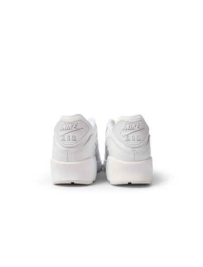 Nike Big Kids Airmax 90 LTR - White/White by Denim Exchange