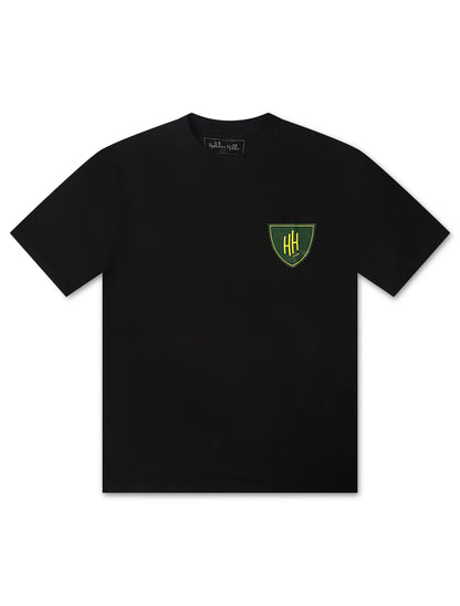 Hidden Hills Shield Tee - Black by Denim Exchange