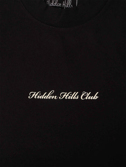Hidden Hills Welcome to the Club Tee - Black by Denim Exchange