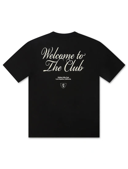Hidden Hills Welcome to the Club Tee - Black by Denim Exchange