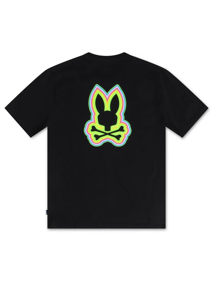 Psycho Bunny Mens Maybrook Back Graphic Tee - Blk by Denim Exchange