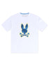 Psycho Bunny Mens Lenox Graphic Tee - White by Denim Exchange